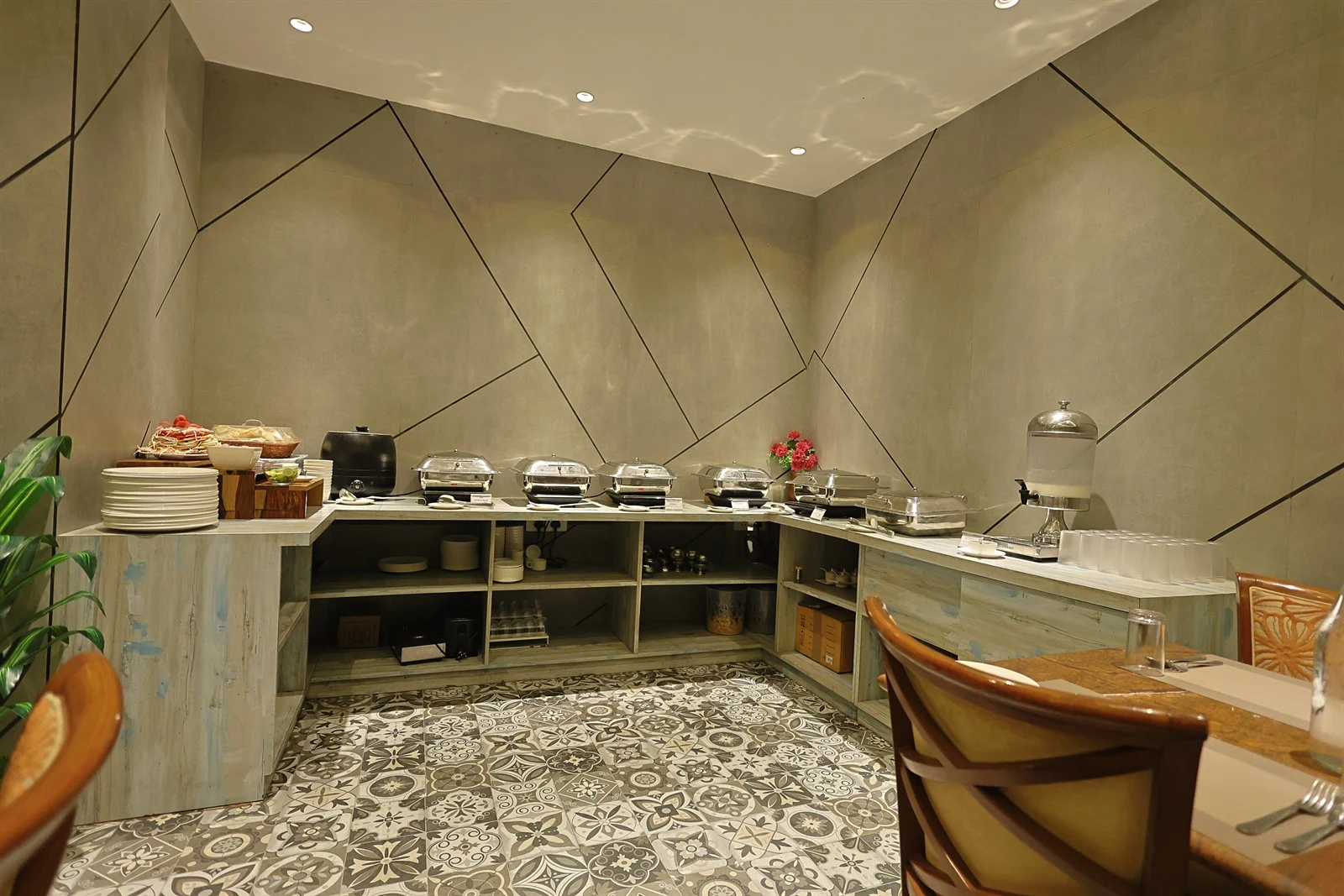 Live Buffet Setup at The Cafe Restaurant